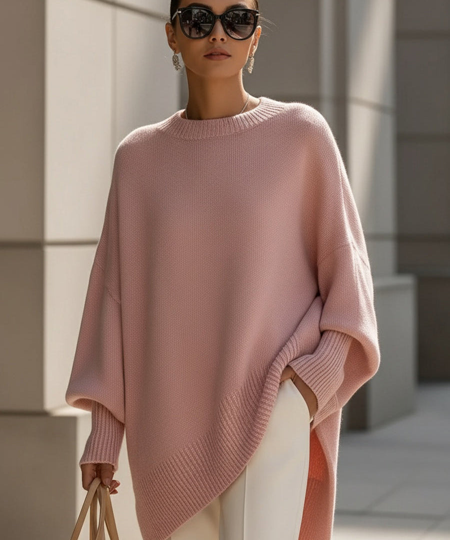 Larkspur | Oversized Crew-Neck Knit Sweater