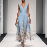 Ismeria | V-Neck Floral Maxi Dress