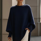 Larkspur | Oversized Crew-Neck Knit Sweater
