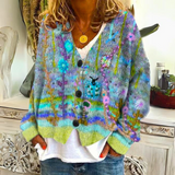 Bloomfield | Floral-Embroidered Button-Front Cardigan
