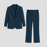 Keziah | Single-Button Blazer & Straight-Leg Trouser Suit