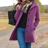 Rowland | Notched Lapel Button-Front Coat