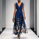 Ismeria | V-Neck Floral Maxi Dress