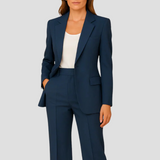 Keziah | Single-Button Blazer & Straight-Leg Trouser Suit