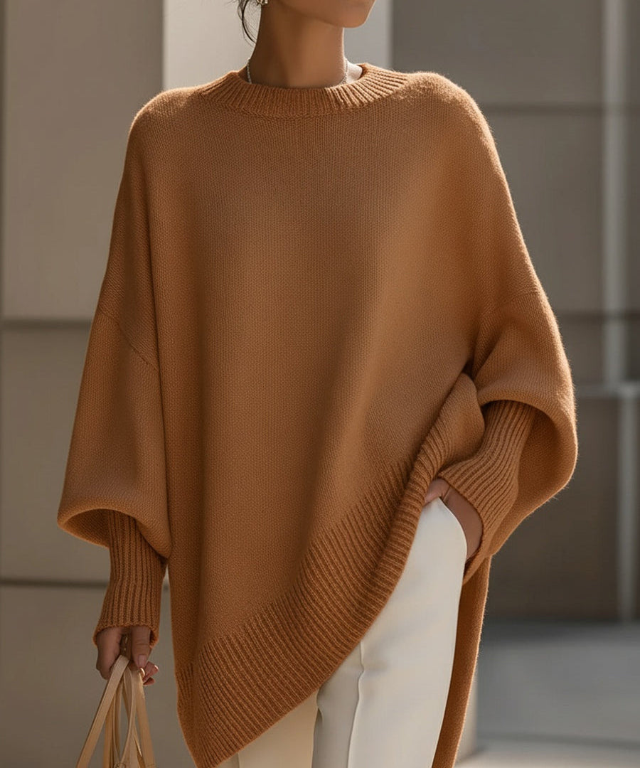 Larkspur | Oversized Crew-Neck Knit Sweater