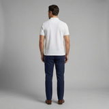 Emerson Row | Mens Short Sleeve Textured Polo Shirt White