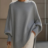 Larkspur | Oversized Crew-Neck Knit Sweater