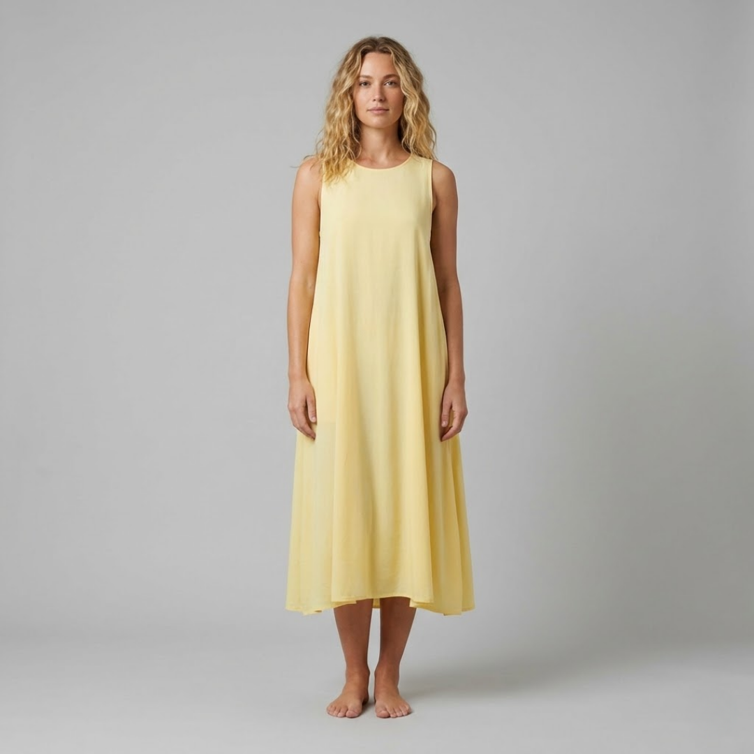 Emerson Row | Womens Yellow Sleeveless High Neck Midi Dress Emerson Row | Womens Yellow Sleeveless High Neck Midi Dress