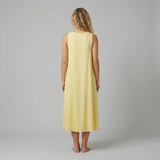 Emerson Row | Womens Yellow Sleeveless High Neck Midi Dress