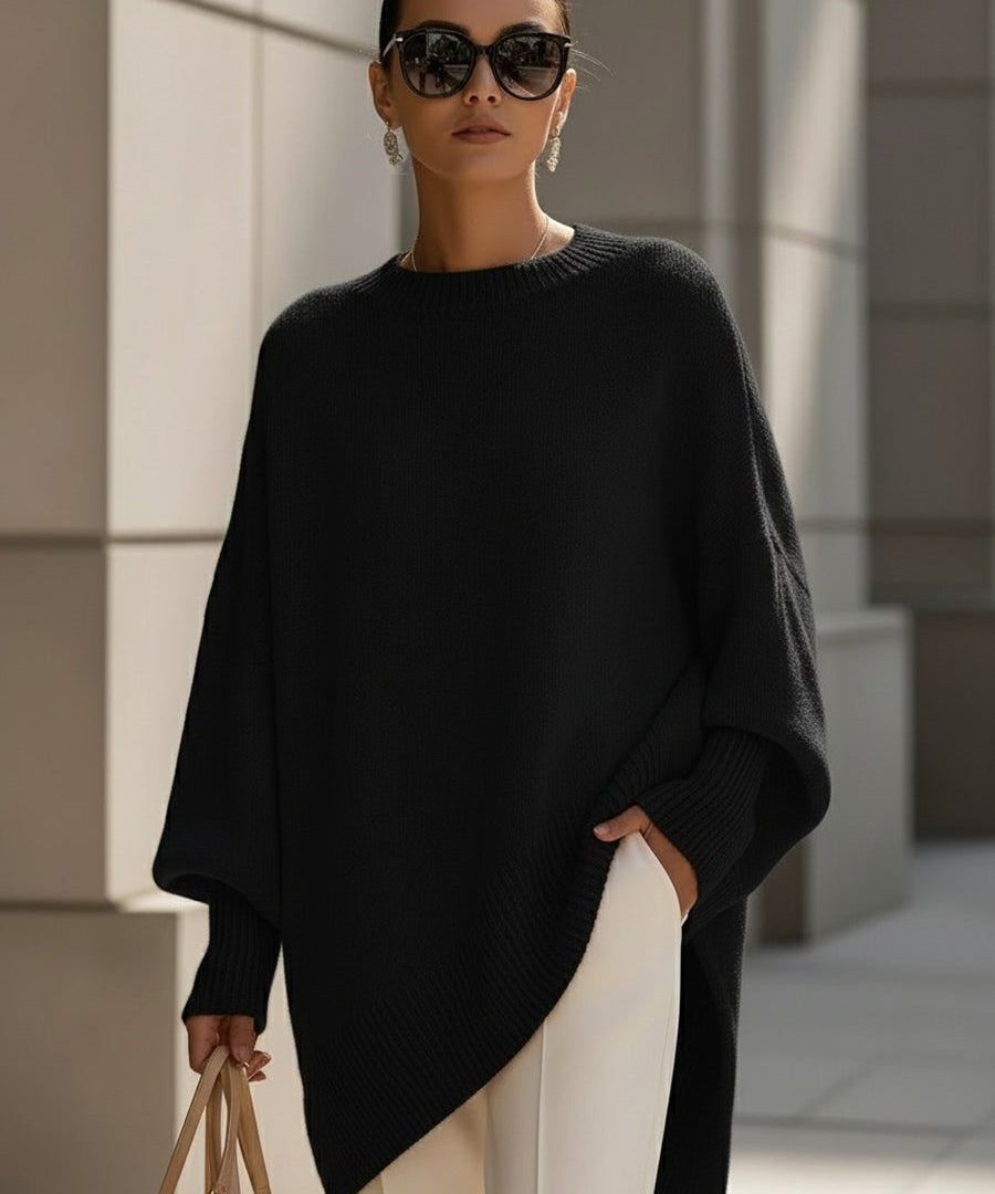 Larkspur | Oversized Crew-Neck Knit Sweater
