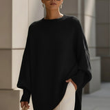 Larkspur | Oversized Crew-Neck Knit Sweater