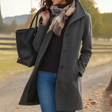 Rowland | Notched Lapel Button-Front Coat