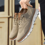Strathmore | Mesh Knit Lace-Up Sneakers