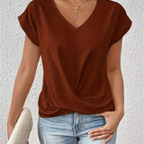 Marcelline | V-Neck Short-Sleeve T-Shirt