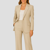 Keziah | Single-Button Blazer & Straight-Leg Trouser Suit