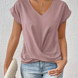 Marcelline | V-Neck Short-Sleeve T-Shirt