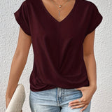 Marcelline | V-Neck Short-Sleeve T-Shirt