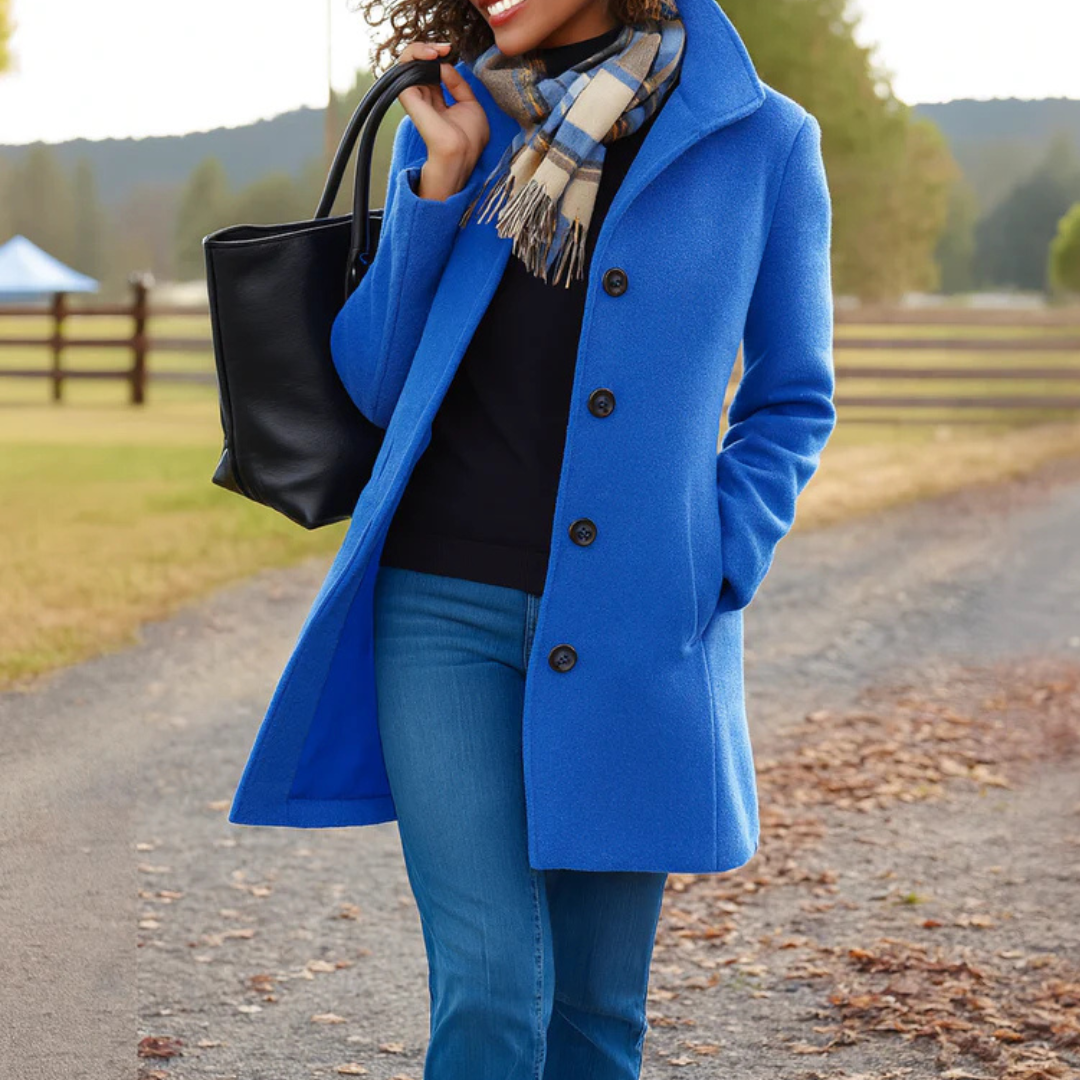 Rowland | Notched Lapel Button-Front Coat