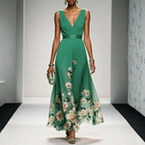 Ismeria | V-Neck Floral Maxi Dress