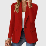 Vespira | Single-Button Notch Collar Blazer