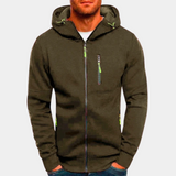 Kyros | Men's Full-Zip Hoodie with Contrast Details
