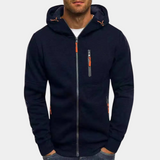 Kyros | Men's Full-Zip Hoodie with Contrast Details