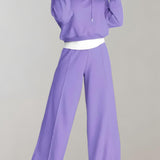 Marlowe | Crop Hoodie & Wide-Leg Jogger Set