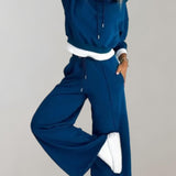 Marlowe | Crop Hoodie & Wide-Leg Jogger Set