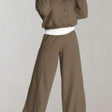 Marlowe | Crop Hoodie & Wide-Leg Jogger Set