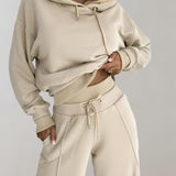 Marlowe | Crop Hoodie & Wide-Leg Jogger Set