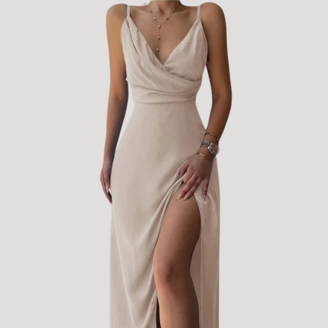 Bellrose | Wrap-Front Maxi Dress with Slit