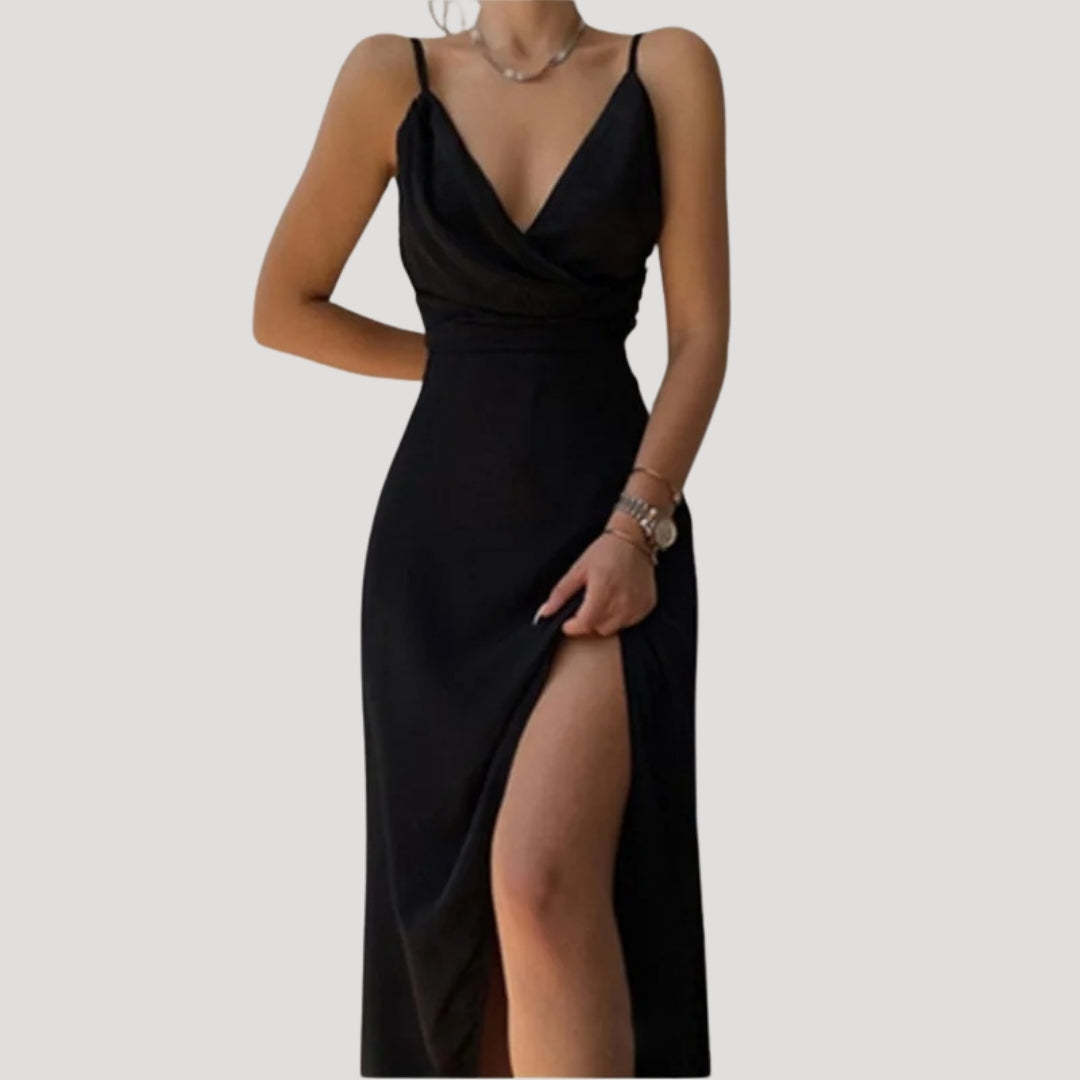 Bellrose | Wrap-Front Maxi Dress with Slit