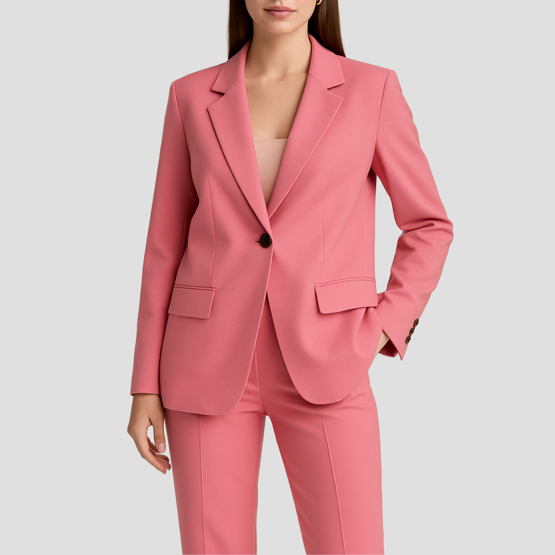Keziah | Single-Button Blazer & Straight-Leg Trouser Suit
