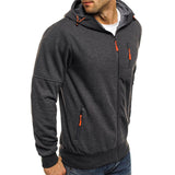 Kyros | Men's Full-Zip Hoodie with Contrast Details