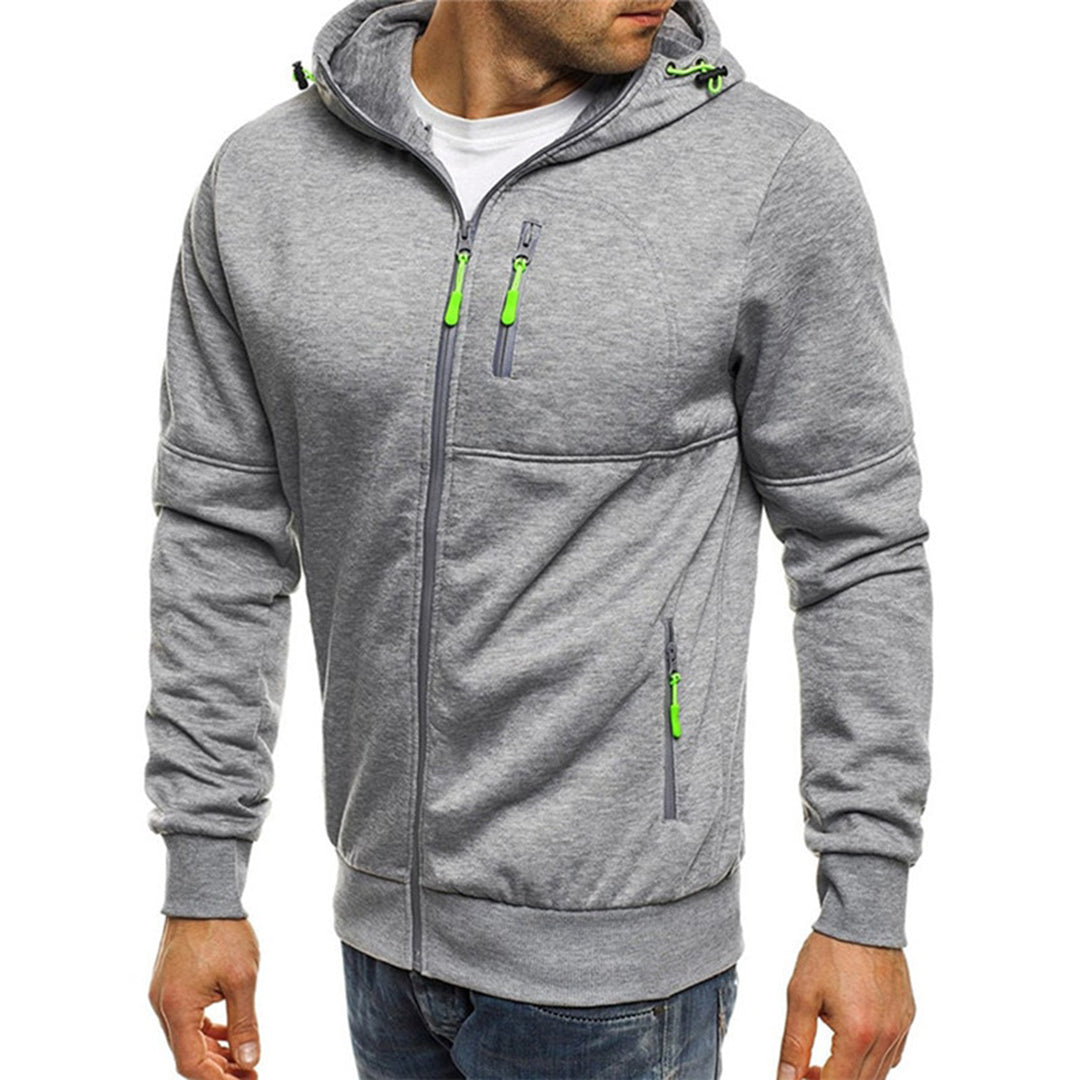 Kyros | Men's Full-Zip Hoodie with Contrast Details