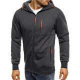 Kyros | Men's Full-Zip Hoodie with Contrast Details