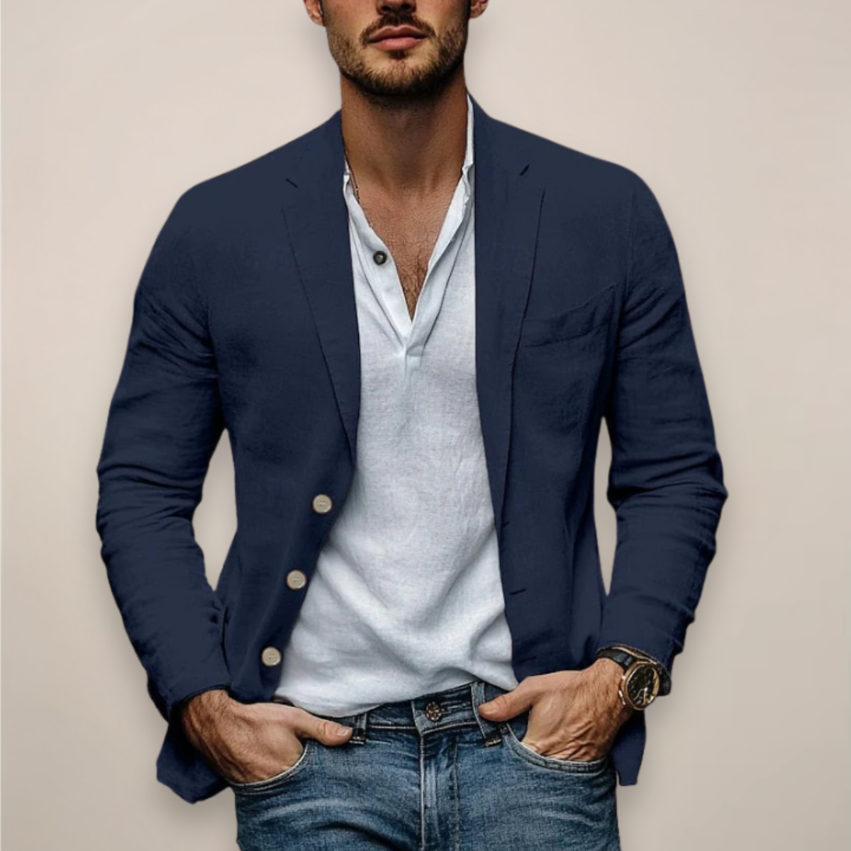 Harland | Men's Linen Casual Blazer