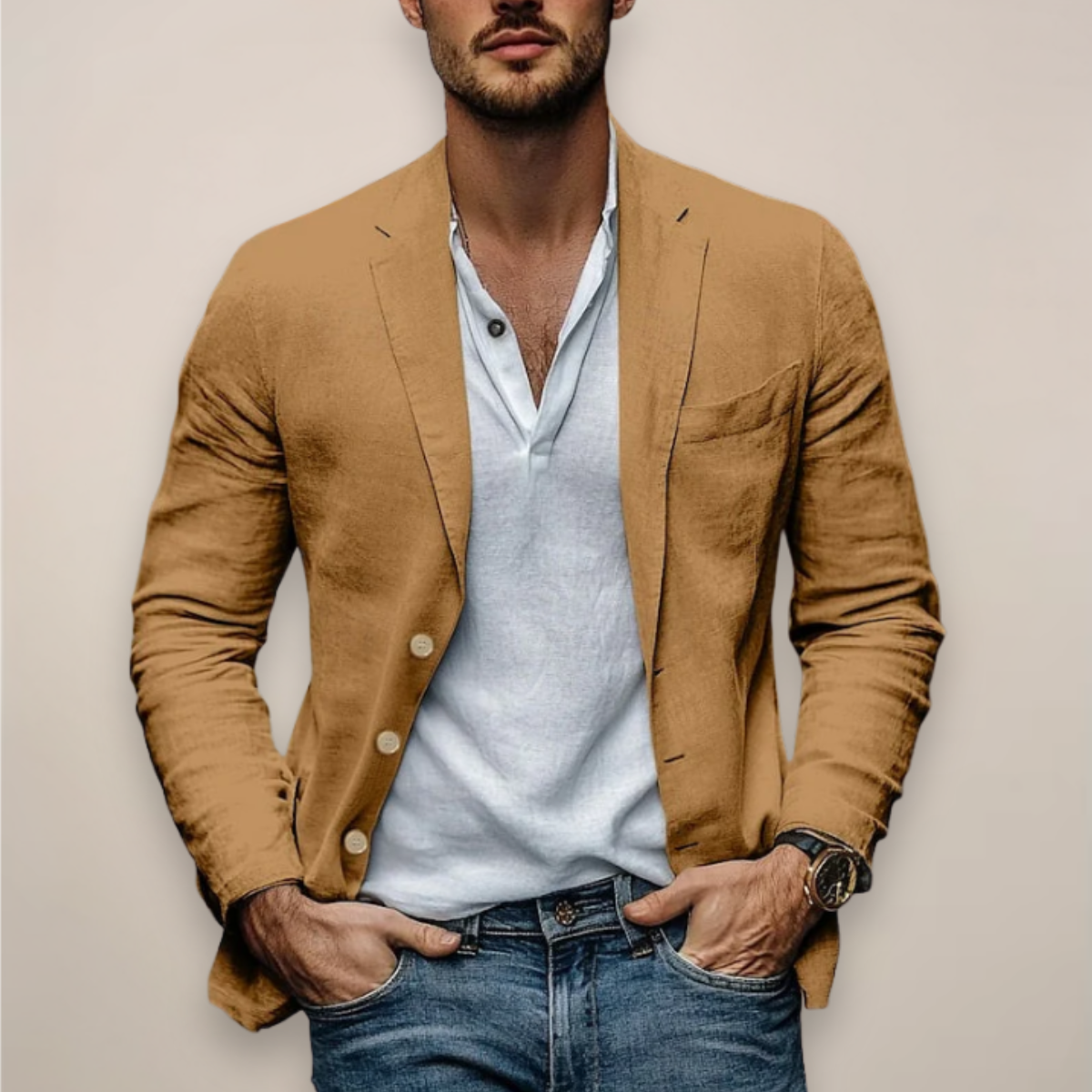 Harland | Men's Linen Casual Blazer