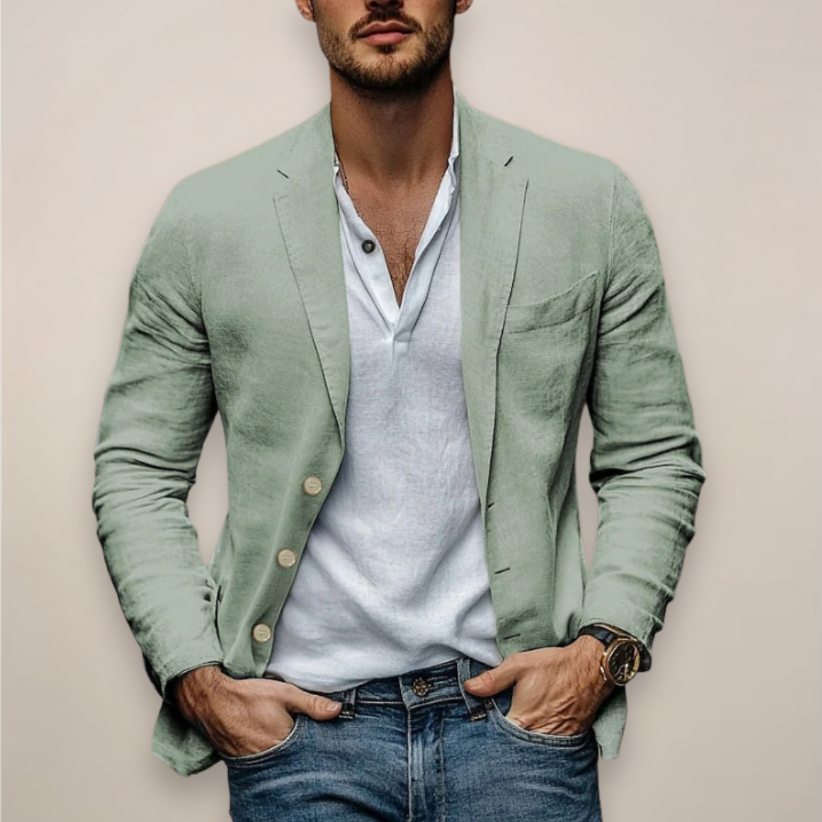 Harland | Men's Linen Casual Blazer