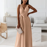 Amara | Sleeveless Wrap Maxi Dress