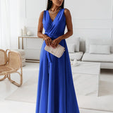 Amara | Sleeveless Wrap Maxi Dress