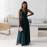 Amara | Sleeveless Wrap Maxi Dress