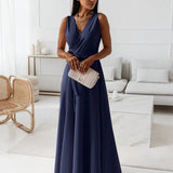 Amara | Sleeveless Wrap Maxi Dress