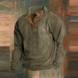 Brenton | Ribbed Button-Neck Sweater