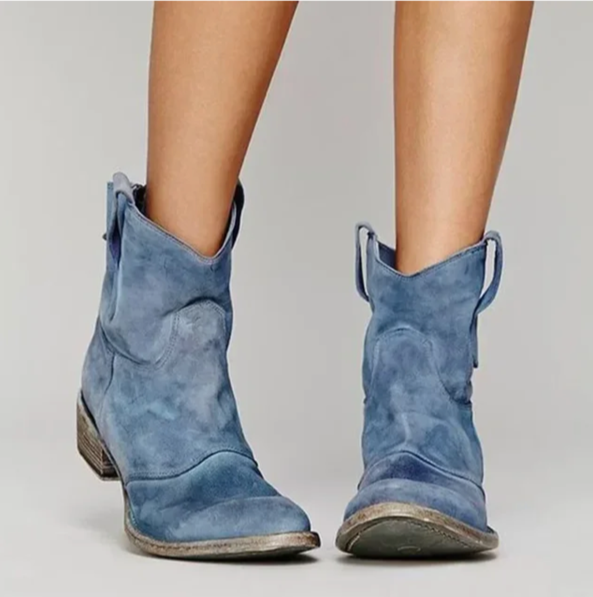Westerly | Suede Western Ankle Boots