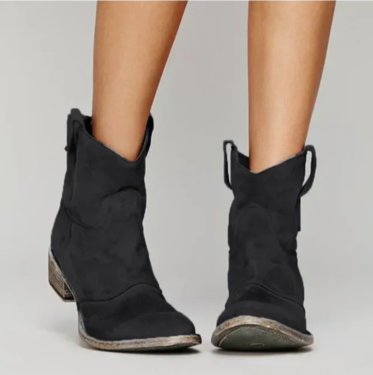 Westerly | Suede Western Ankle Boots