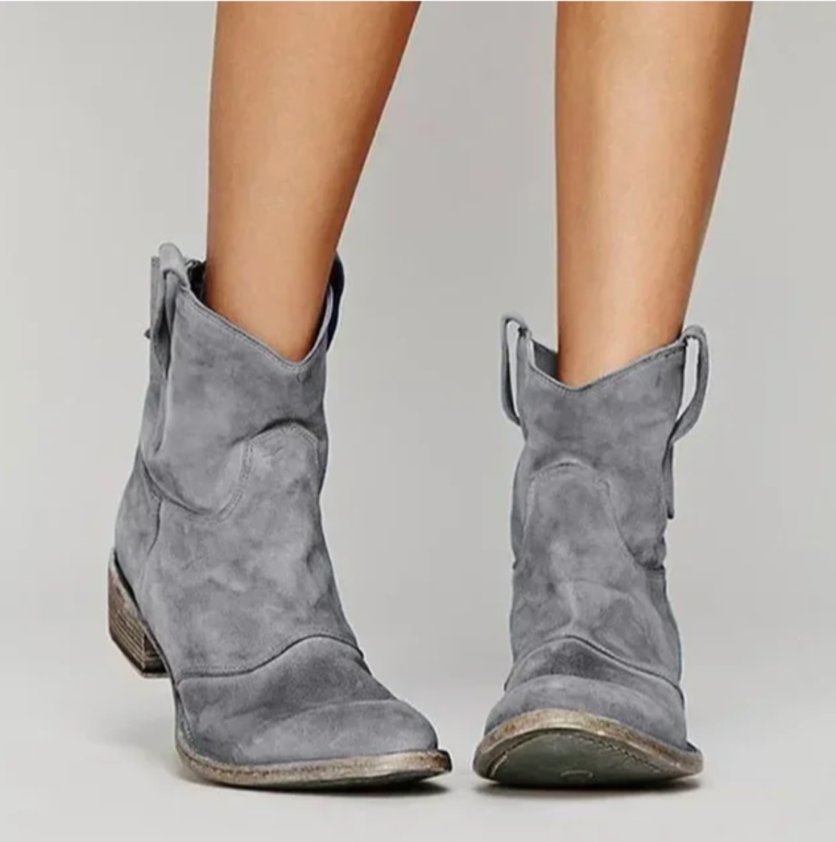 Westerly | Suede Western Ankle Boots