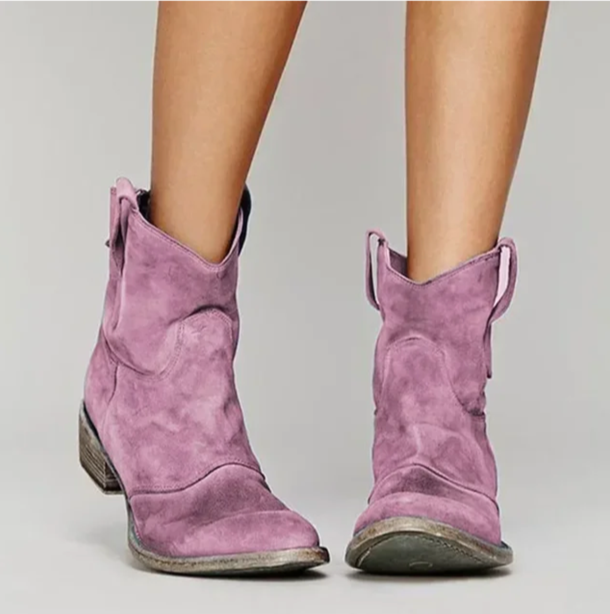 Westerly | Suede Western Ankle Boots