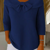 Rosella | Ribbed Knit Bow-Detail Sweater