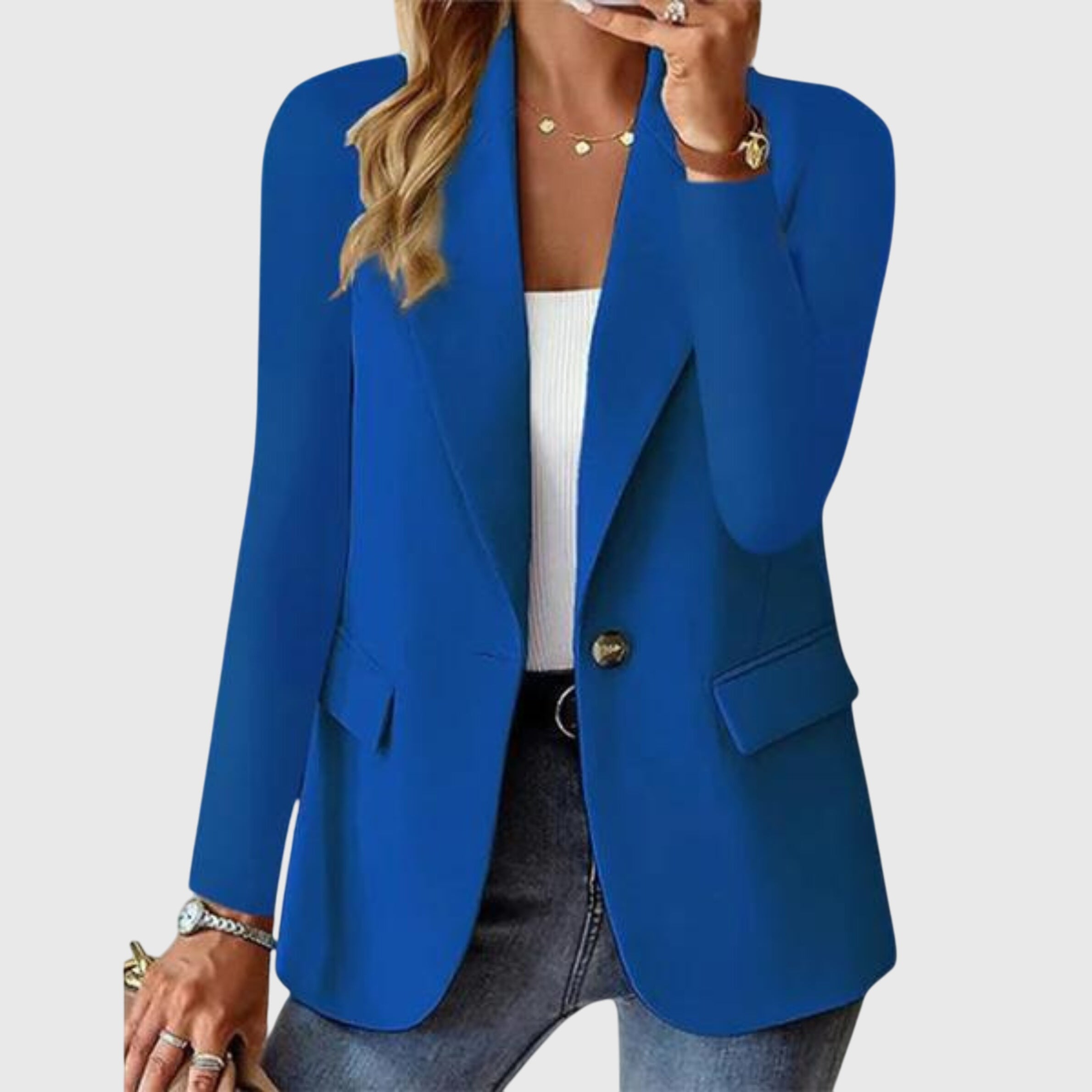 Vespira | Single-Button Notch Collar Blazer